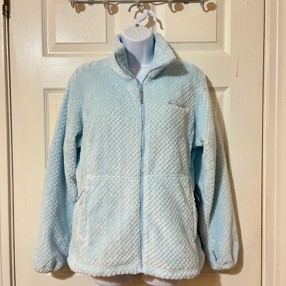 Columbia Soft Sky Blue Fleece Jacket